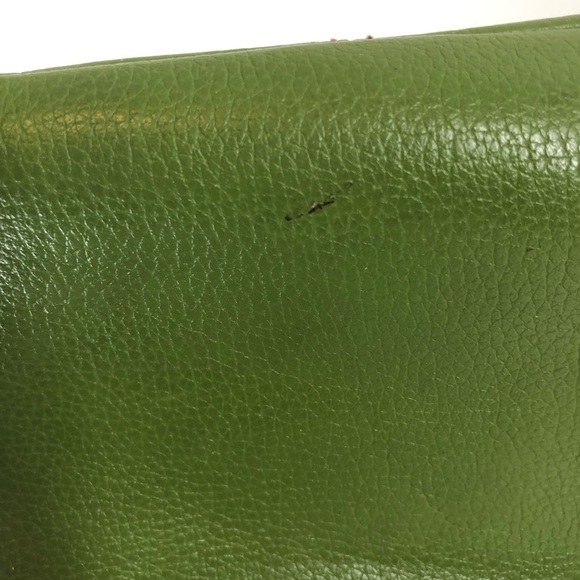 Tignanello Green Leather Perfect 10 French Tote - Picture 16 of 16